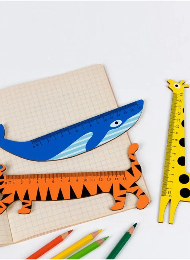 Rex London BLUE WHALE WOODEN RULER