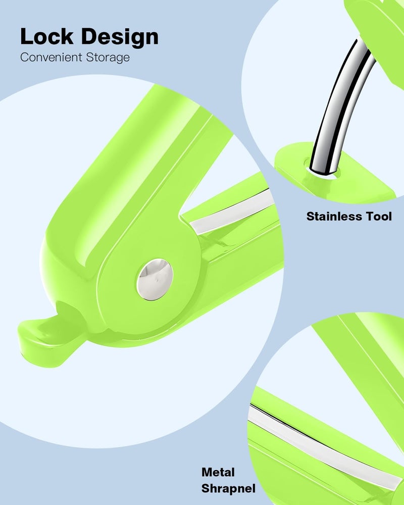 Dumsud Cherry Pitter, Cherry Pit Remover Tool, Olives Pitter with Hand-held Push, Olive Pit core remover stones tool with lock design, Durable Cherries Pit Remover for Cherry Jam -Green - Image 3