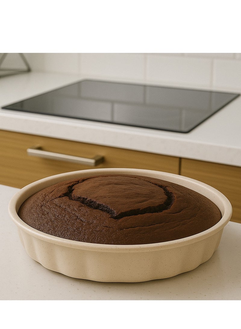 المفرج قالب كيك دائري الشكل جرانيت مانع للإلتصاق - Image 3