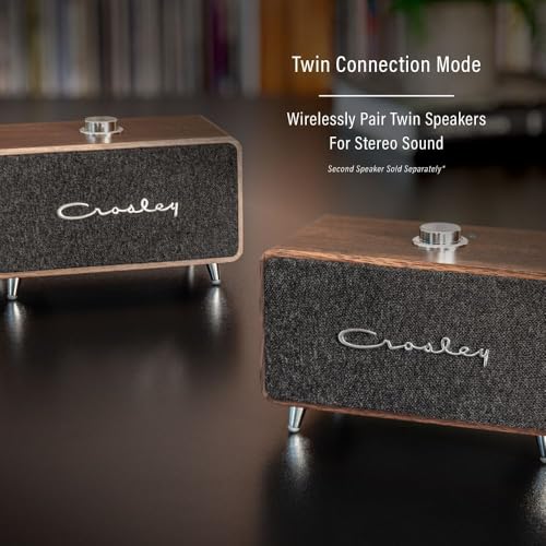 Crosley مكبر صوت محمول قابل لإعادة الشحن بتقنية البلوتوث من كروسلي CR3049A-WA ستانزا، جوز الهند - Image 5