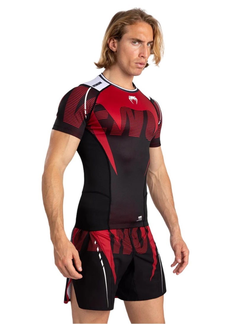 VENUM VENUM ADRENALINE RASHGUARD SHORT SLEEVES BLACK/RED - Image 2