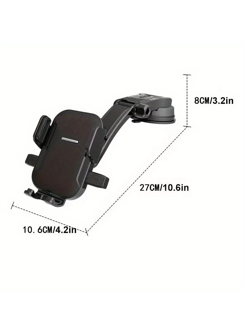 Generic 360  Rotating Truck Car Phone Holder - Dashboard & Windshield Mount Stand, GPS Cradle, Adjustable, Secure, Universal Phone Holder for Cars & Trucks (PD-1)  - Image 3