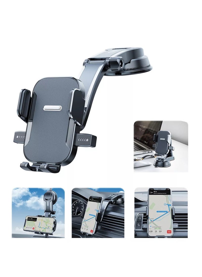 Generic 360  Rotating Truck Car Phone Holder - Dashboard & Windshield Mount Stand, GPS Cradle, Adjustable, Secure, Universal Phone Holder for Cars & Trucks (PD-1)  - Image 2