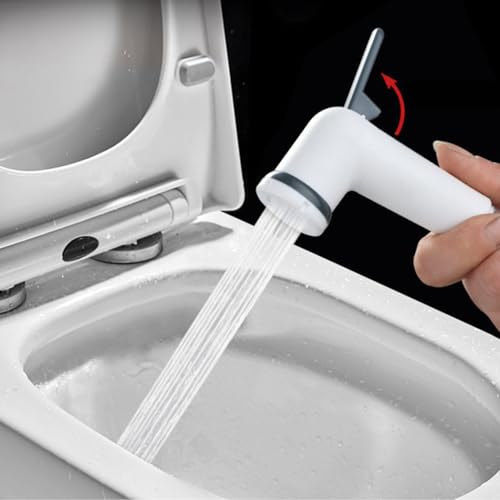 WOYO White ABS Health Faucet Set for Bathroom | Jet Spray with 1.2-Metre Ultra Flexible PVC Hose | Toilet Shower Spray, Bidet Use, and Bathroom Cleaning – Set of 1 (Style-6) - Image 5