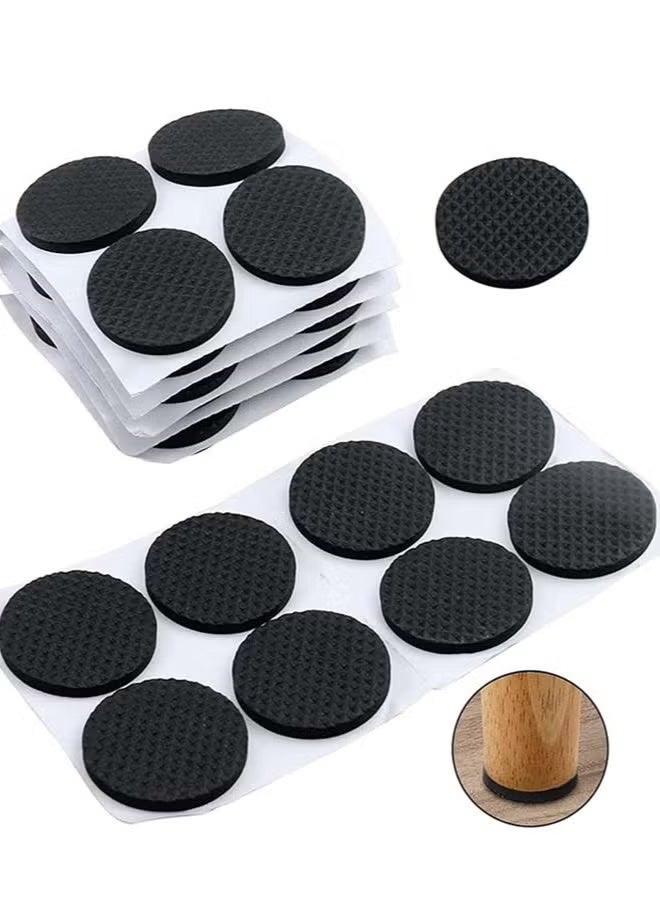 Non Slip Furniture Pads–30 PCS EVA Furniture Protector Self Adhesive Sticky Floor Protector Mat Furniture Grippers Chair Leg Pads Anti Scratch Foam Table Chair Sofa Sticky Floor Mat, Round - Image 1
