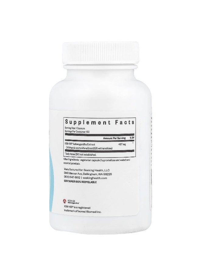 Seeking Health Seeking Health, Ashwagandha, 467 mg, 60 Capsules  - Image 2