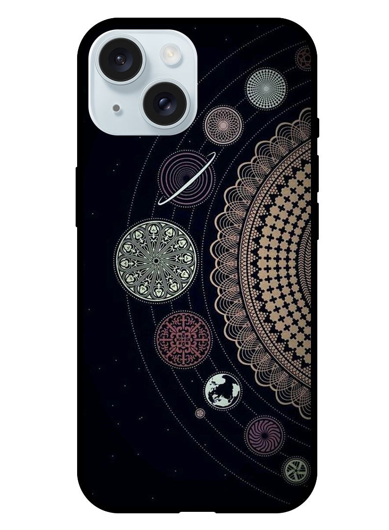 Theodor Protective Case Anti Scratch Shock Proof Bumper Cover For iPhone 15 Mandala Art (2) - Image 1