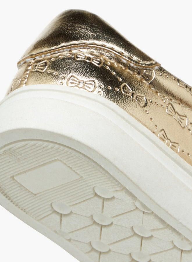 Barefeet Bow Accent Sneakers with Hook and Loop Closure - Image 5