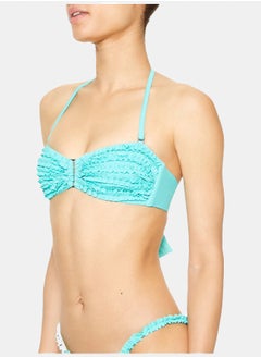 FOREVER 21 Ruffle Halter Bikini Top  - Image 1