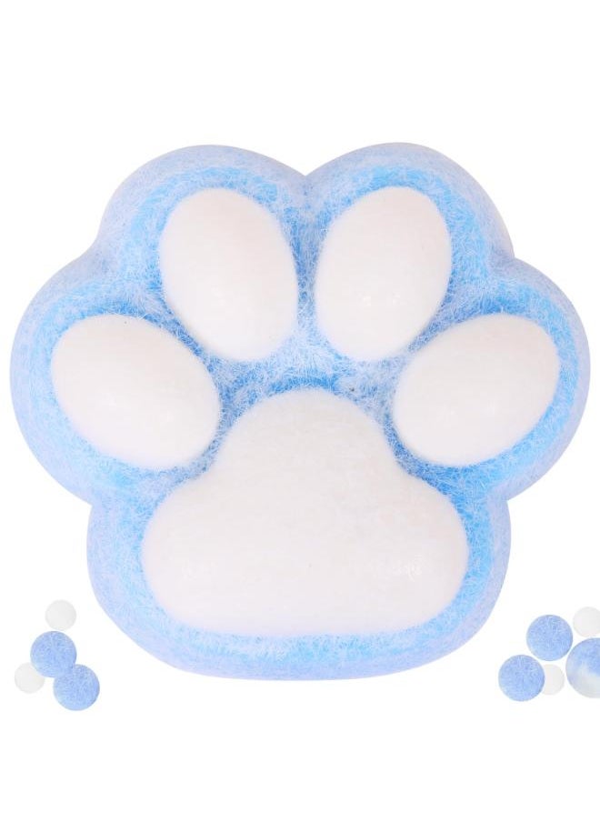 Generic 1pcs Taba Squeeze Cat Paw Squishy Toys,5 in Big Cute Kawaii fufu Squishies,Sticky Squishy Cat Paw Fur Ball,Super Soft Squishy Stress Relief Funny Fidget Toys Novelty Things Suitable for Adults Kids 