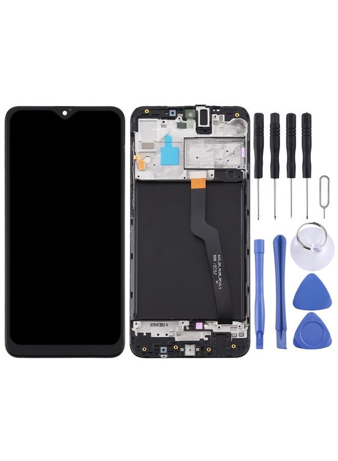 erorex Replacement OEM LCD Screen for Samsung Galaxy A10 / SM-A105F Single Card Version Digitizer Full Assembly with Frame Black - Image 2