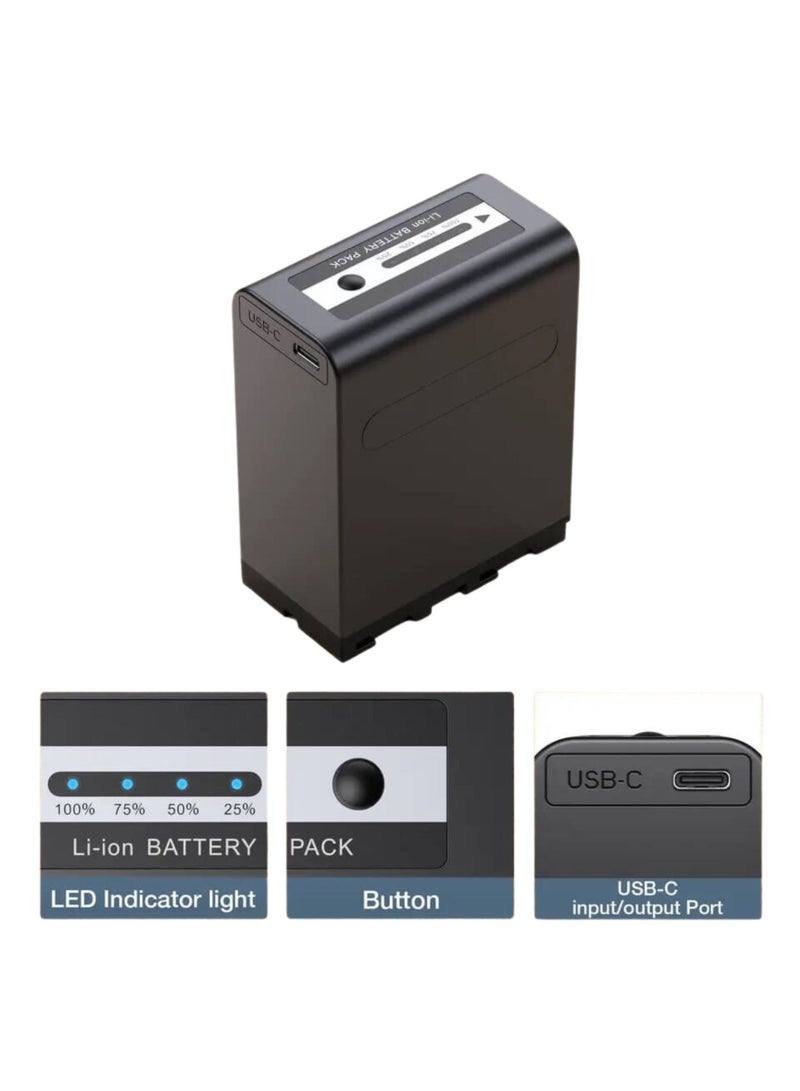 Beston NP-F970 PD 30W Rechargeable Digital Battery (10500mAh, 7.4V)