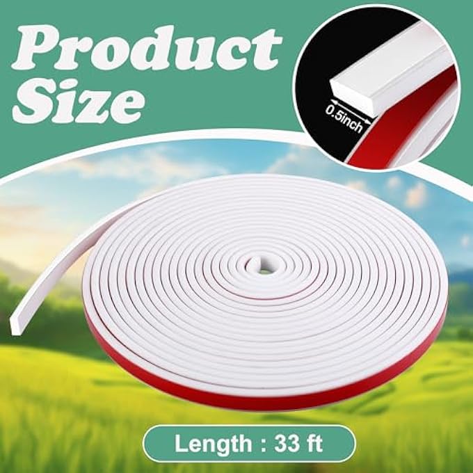 33 FT WINDOW GRILLE INSERTS GRID KIT- TPE SELF-ADHESIVE PEEL AND STICK TRIM MOLDING- FLEXIBLE MOULDING TRIM GRID INSERTS FOR WINDOWS DOOR FRAMES HOME DECORATION - Image 3