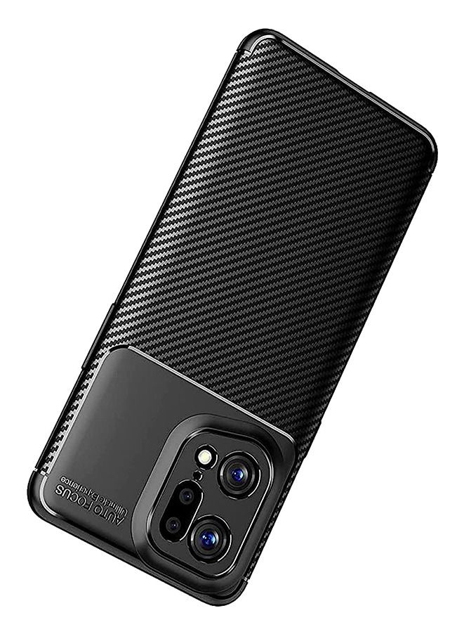 Muyixin جراب هاتف محمول مناسب لهاتف OPPOfindx5، غطاء كامل على شكل خنفساء، غطاء خلفي مخطط من مادة TPU ذات ملمس رقيق (أسود) - Image 2