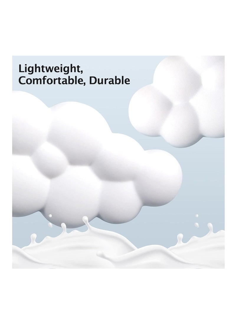 Generic - Keyboard Wrist Rest Set Cute Cloud Shape Wrist Rest Support for Mouse Keyboard Computer Elbow Pad Arm Rest Mouse Wrist Cushion, Ergonomic Design for Typing Comfortably (Keyboard not Included) - Image 1
