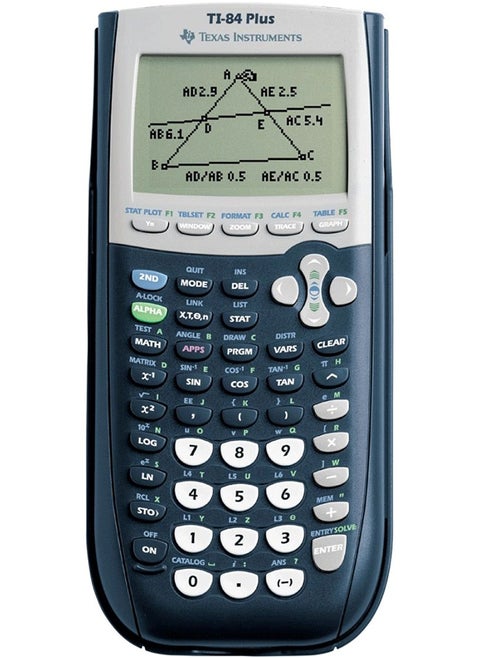آلة حاسبة رسومية Texas Instruments TI-84 Plus - زرقاء