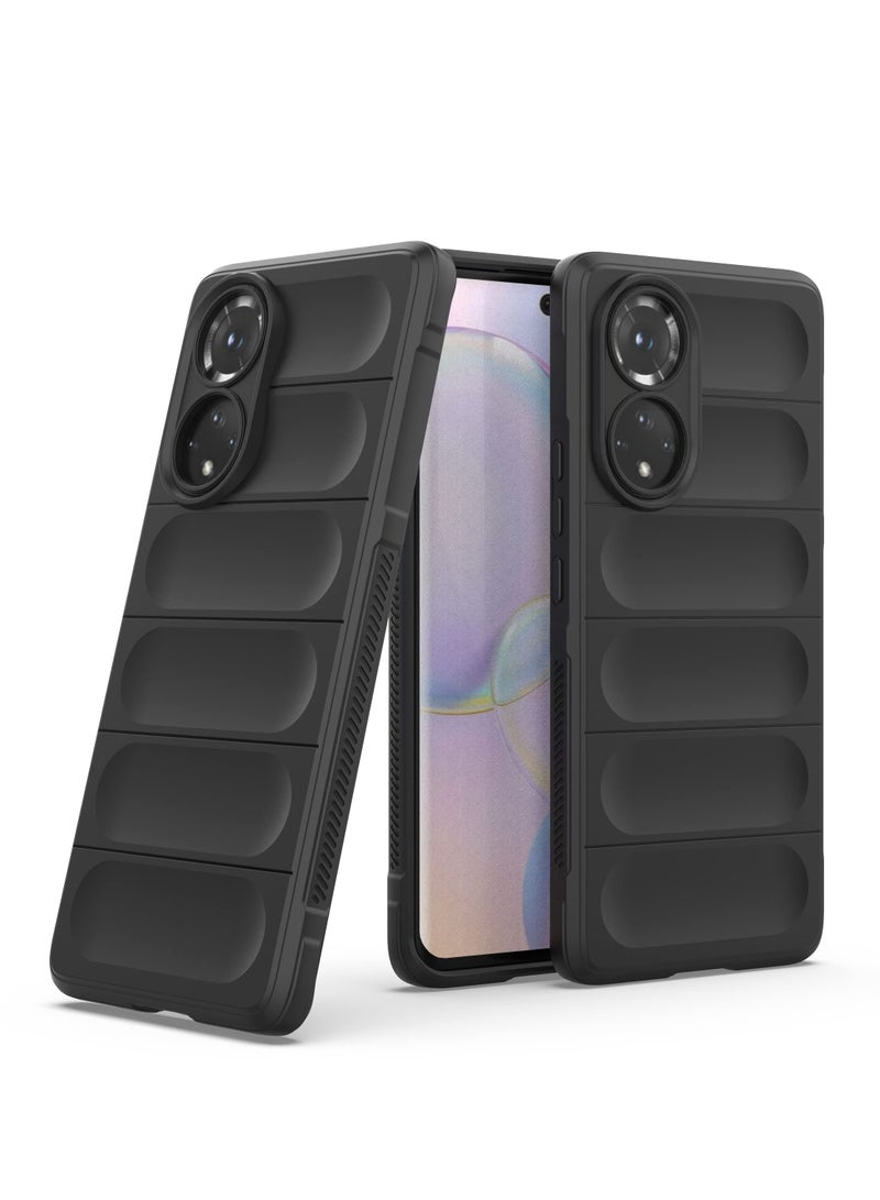 جراب موبايل ماجيك شيلد  سيليكون مضاد للصدمات وحمايه للكاميرا متوافق Honor 50 / Nova 9  (اسود) - Image 3