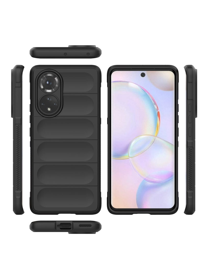 جراب موبايل ماجيك شيلد  سيليكون مضاد للصدمات وحمايه للكاميرا متوافق Honor 50 / Nova 9  (اسود) - Image 4