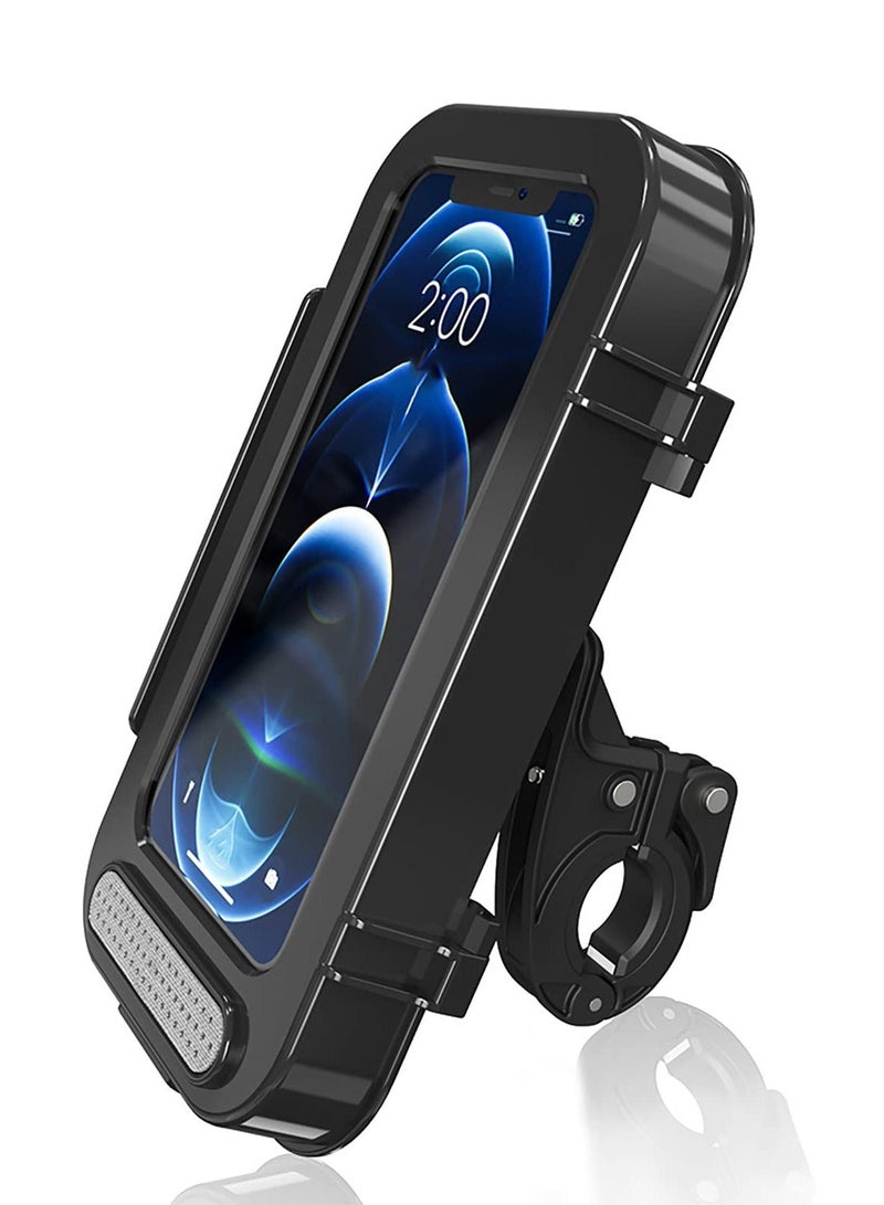 Y&D SYOSI Motorcycle Bike Phone Holder Waterproof, 360°Rotatable Motorbike Mount Case with Touch Screen, Waterproof and Dustproof No Lag, Suitable for Mobile Phones Within 7 Inches  - Image 1