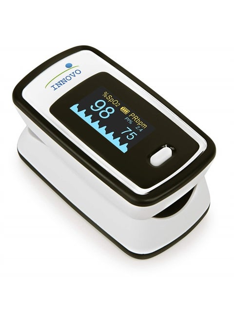 Deluxe iP900AP Fingertip Pulse Oximeter with Plethysmograph and Perfusion Index (Off-White with Black)