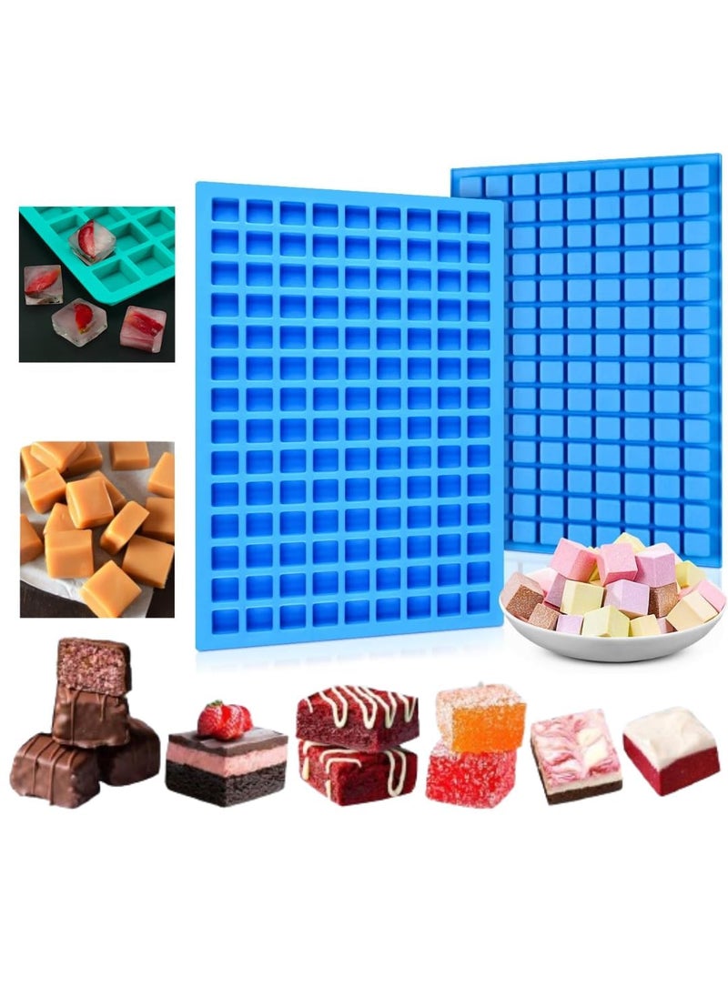 LEGACYCART LEGACYCART 126 Cavity Mini Square Silicone Mould for Candy Chocolate Gummy Caramel Ganache Ice Cubes Jelly Truffles Pralines Marshmallow Sour Chewable Candy Cake Decor  - Image 1