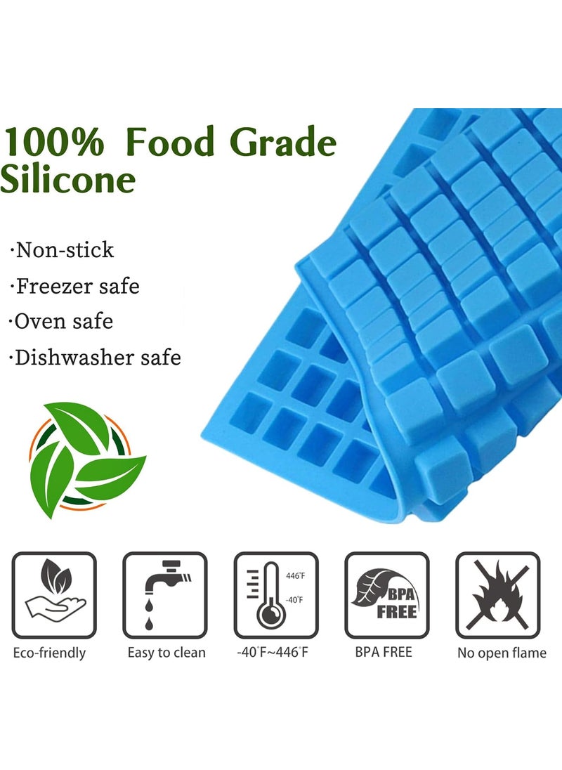 LEGACYCART LEGACYCART 126 Cavity Mini Square Silicone Mould for Candy Chocolate Gummy Caramel Ganache Ice Cubes Jelly Truffles Pralines Marshmallow Sour Chewable Candy Cake Decor  - Image 3