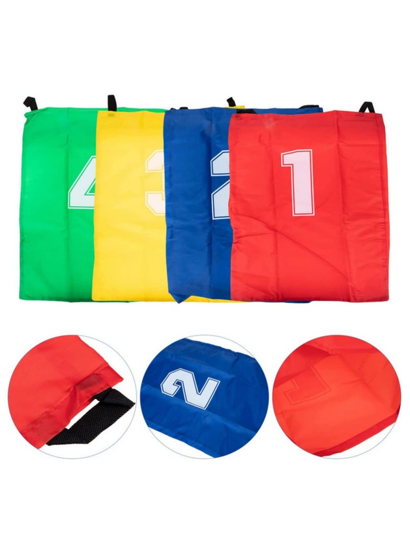 4PCS Kids Kangaroo Jumping Bags Set for Outdoor Potato Sack Race Games Durable Oxford Cloth Balance Training Toys with Shoulder Straps Fun Carnival Birthday Party Supplies for Children  - Image 2