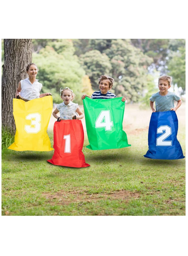 4PCS Kids Kangaroo Jumping Bags Set for Outdoor Potato Sack Race Games Durable Oxford Cloth Balance Training Toys with Shoulder Straps Fun Carnival Birthday Party Supplies for Children  - Image 3