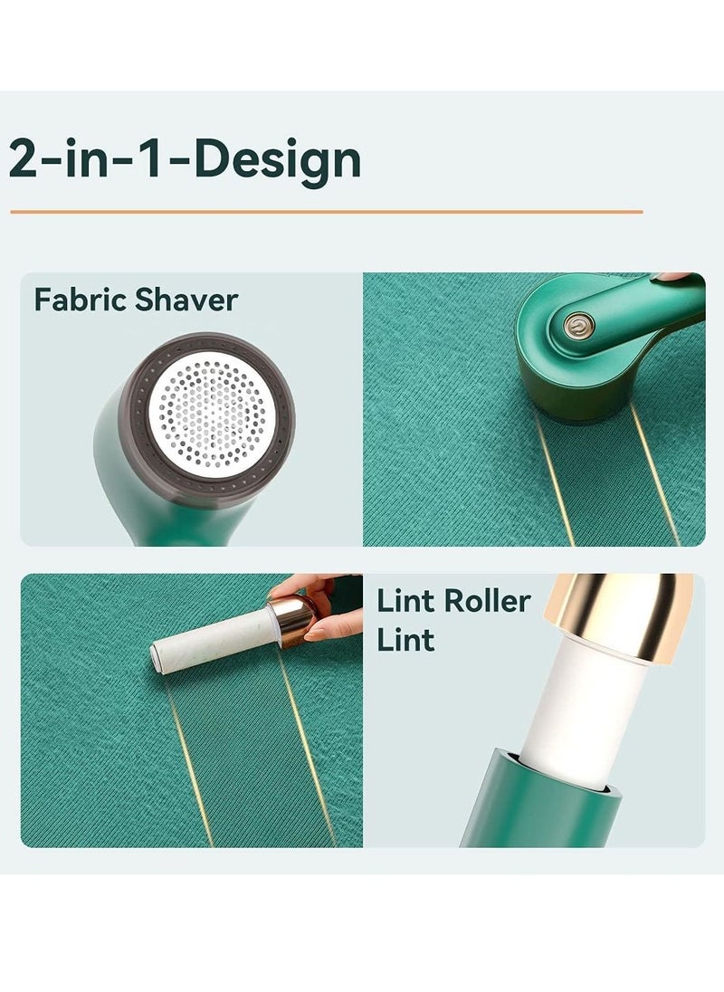 2 in 1 Sweater Shaver with 6-Leaf Blades Lint Shaver and Lint Rollers (Green) - pzsku/ZBBA23333DBA6C123D782Z/45/_/1675330844/328744dc-8b2a-4dd4-826a-807509ac3191