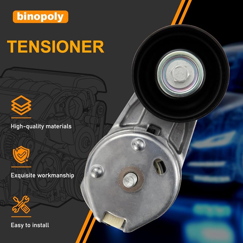 binopoly 38279 Drive Belt Tensioner Assembly With Pulley for 2000-2009 Five Hundred/Fusion/Escape - Image 4