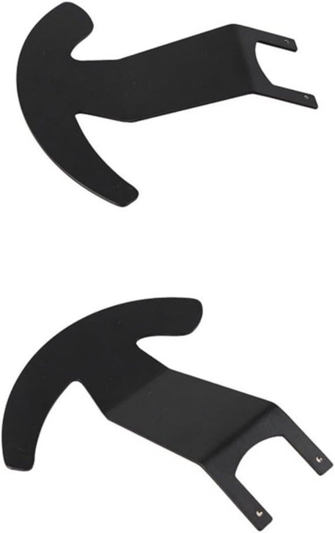 Aluminum Alloy Shift Paddle Shifter Trim Concave Steering Wheel Upgrade, Black Modified Paddles, 2 Pack - Image 2