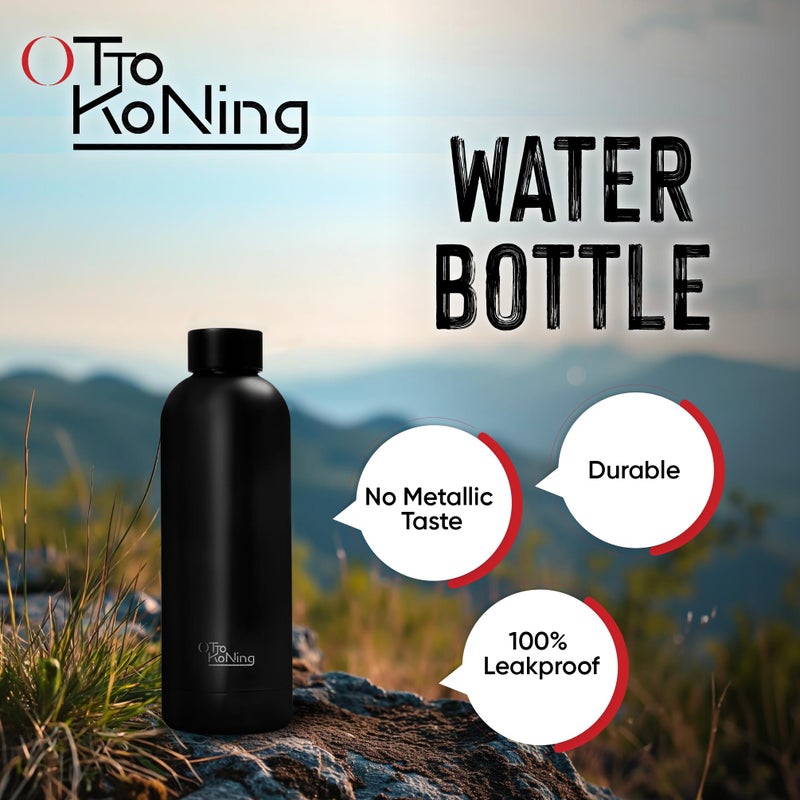 OTTO KONING Water Bottle 500ml Insulated Stainless Steel Flask - Image 2