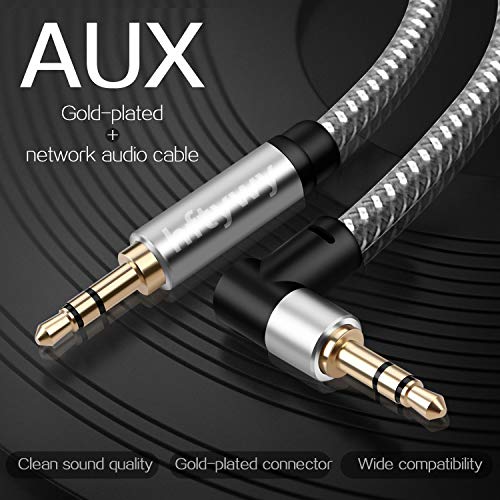 Hftywy Aux Cord,20 ft 3.5mm Audio Cable Headphone Cable Male to Male Stereo Hi-Fi Sound Nylon Braided aux to aux 1/8 Cable for Car Home Stereos Speakers Tablets, Speakers - Image 5