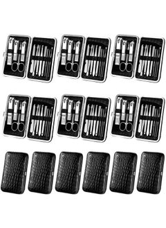 Geosar 12 Sets Manicure Set Nail Clippers Set Pedicure Kit 12 in 1 Stainless Steel Professional Grooming Kits Nail Care Tools with Travel Case for Men Women(Classic Style)  - Image 1