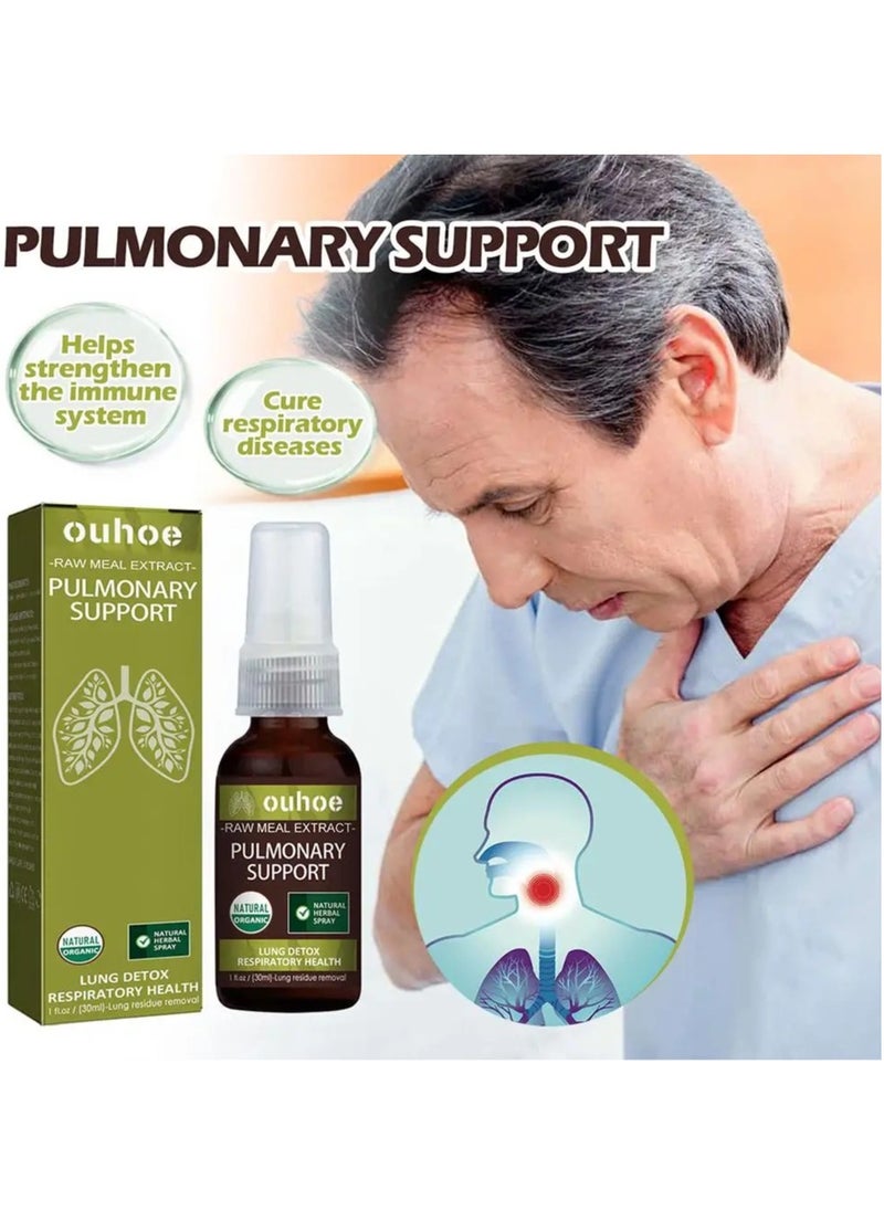 OUHOE Herbal Respiratory Support Spray, Breath Detox Herbal Lung Cleansing Spray, Non-irritating Herbal Lung Cleansing Spray, Natural Herbal Spray For Lung, Respiratory Support And  Breath  - Image 3