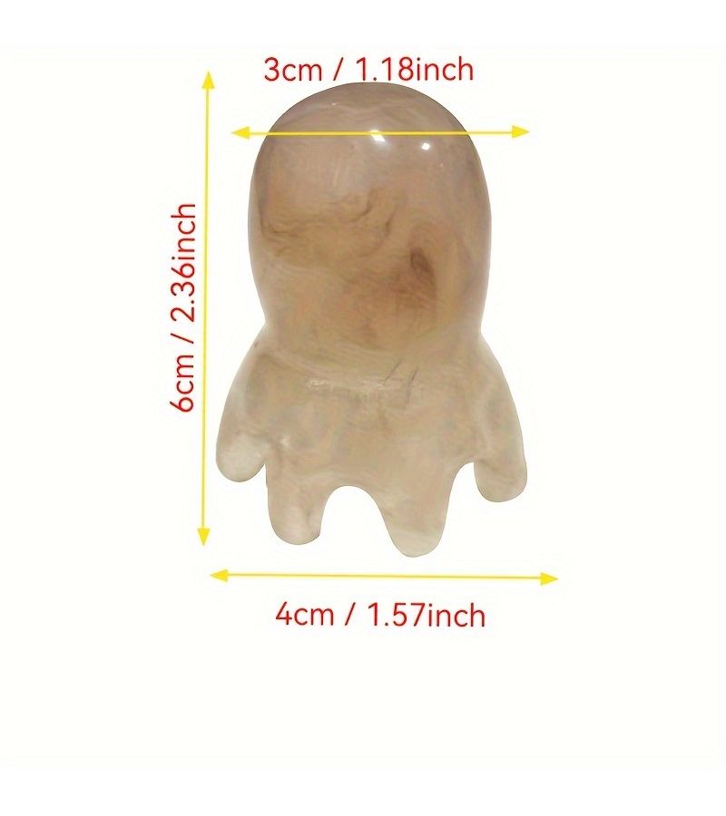 10pcs Octopus Design Resin Manual Head Massager Scalp Comb for Neck Shoulder Stress Relief - Image 3