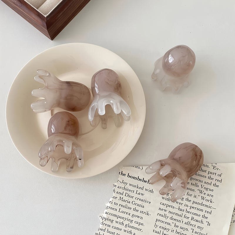 10pcs Octopus Design Resin Manual Head Massager Scalp Comb for Neck Shoulder Stress Relief - Image 5