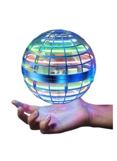 حديقة الألعاب لعبة الكرة الطائرة سديم أورب جلوب وحدة تحكم سحرية صغيرة بدون طيار RGB 360 أضواء دوارة (أزرق)  - Image 1