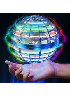 حديقة الألعاب لعبة الكرة الطائرة سديم أورب جلوب وحدة تحكم سحرية صغيرة بدون طيار RGB 360 أضواء دوارة (أزرق)  - Image 4
