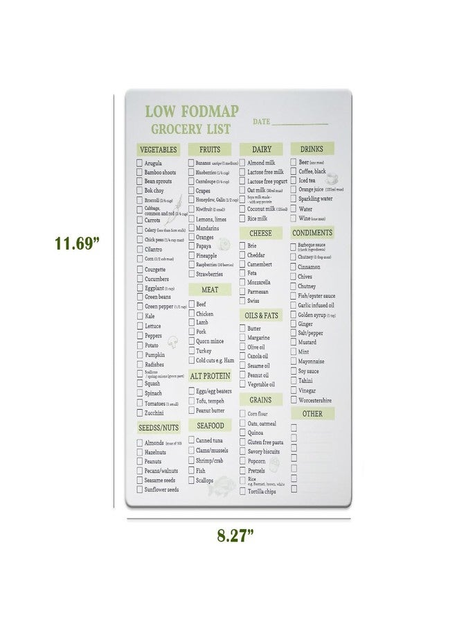 lovielf Reusable Low fodmap Grocery & Shopping List for Nutrition, Gut Health, IBS Relief, and Enhances the Elimination Diet | Double Sided Erasable material - Image 3