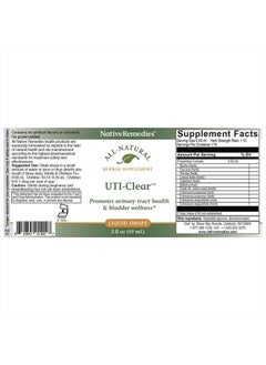 Native Remedies UTI-Clear for Urinary Tract and Bladder Health, 59 ml  - Image 5