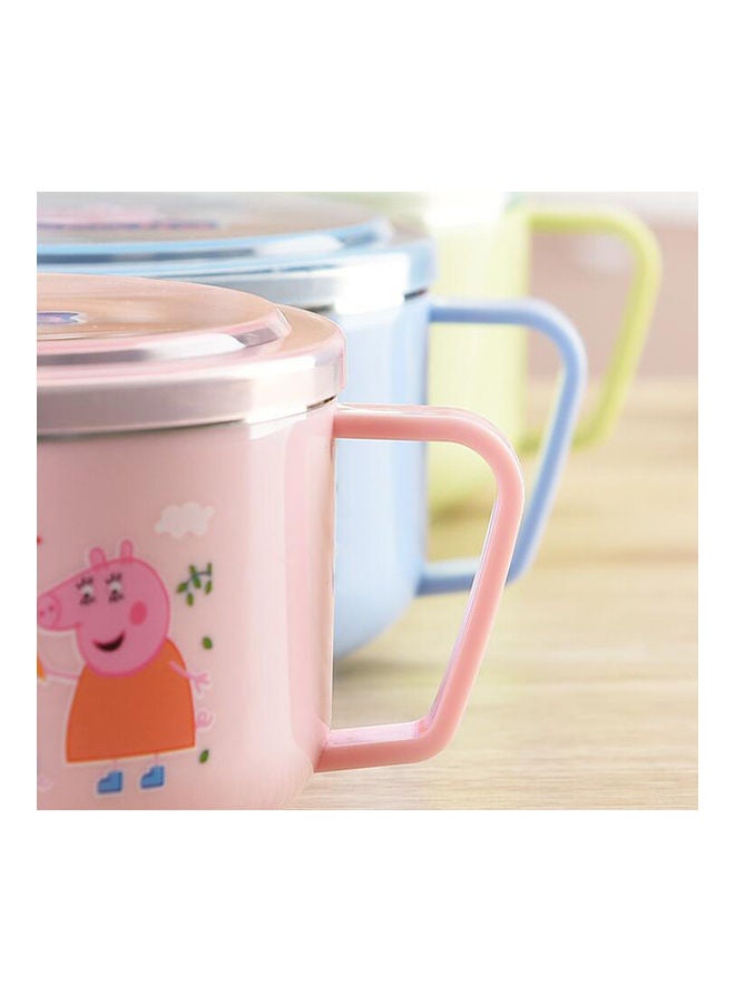 NIBEMINENT Cartoon Stainless Steel Insulated Bowl with Dual Handle for Kids Tableware multicolor 12*12*12cm - Image 4