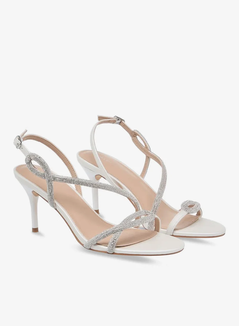Flora Bella By Shoexpress Women Embellished Sandals with Stiletto Heels and Buckle Closure Ramadan Collection