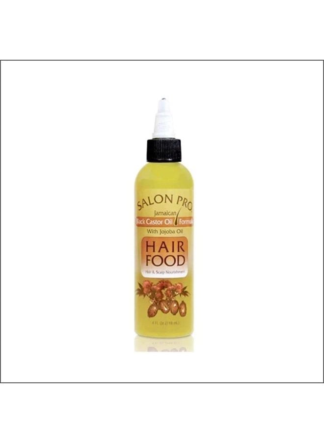 Salon Pro Hair Food Black Castor With Jojoba Oil 4oz, 4 Oz  - Image 1