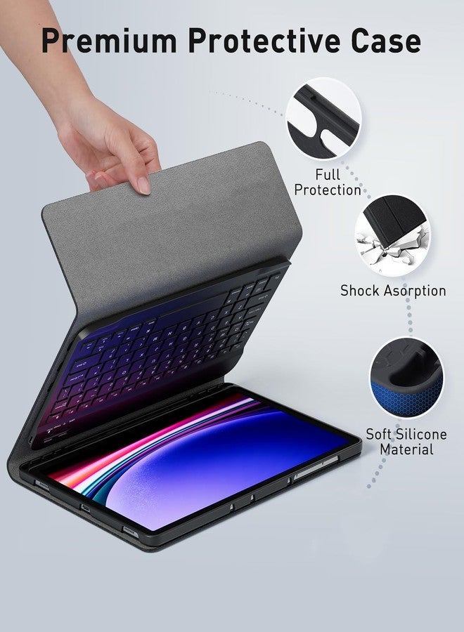 TUNKARMOR Keyboard Case for iPad Pro 13 (M4 2024) - 13 inch with Mouse and Detachable Keyboard, Slim Case with S Pen Holder, Auto Sleep/Wake-Black - Image 4
