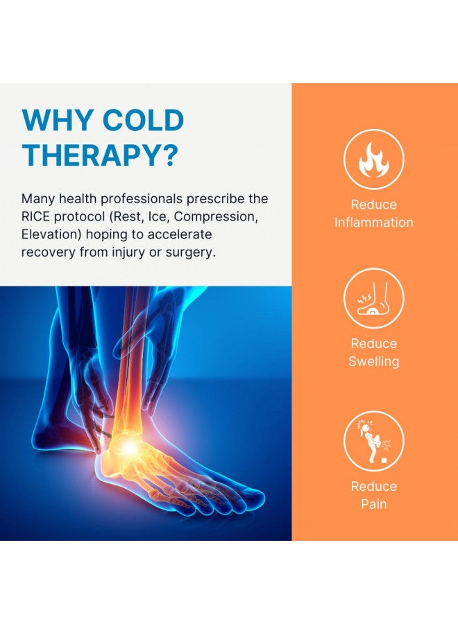 NatraCure NatraCure Cold Therapy Socks - Reusable Gel Ice Frozen Slippers for Feet, Heels, Swelling, Edema, Arch, Chemotherapy, Arthritis, Neuropathy, Plantar Fasciitis, Post Partum Foot - Size: Large - Image 3