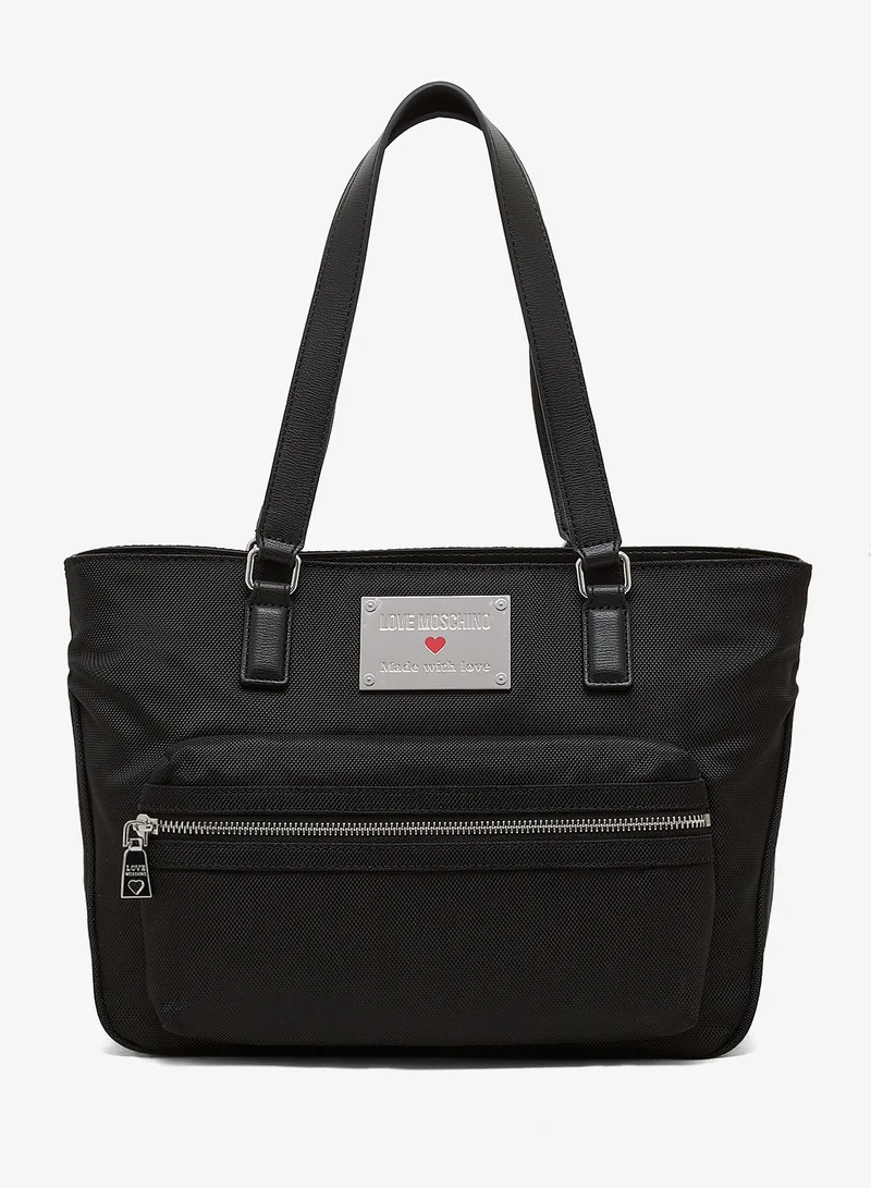Love Moschino Top handle logo shopper