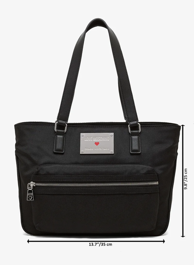 Love Moschino Top handle logo shopper