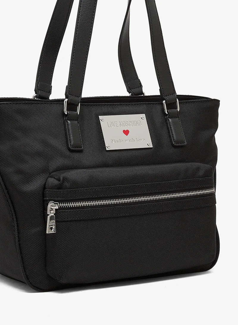 Love Moschino Top handle logo shopper