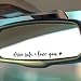 Hangwoous 3X Black Drive Safe I Love You Sticker for Car Mirror New Driver Gifts for Men Women Cars Accessories I Love You Drive Safe Mirror Sticker Car Window Decals - Image 2